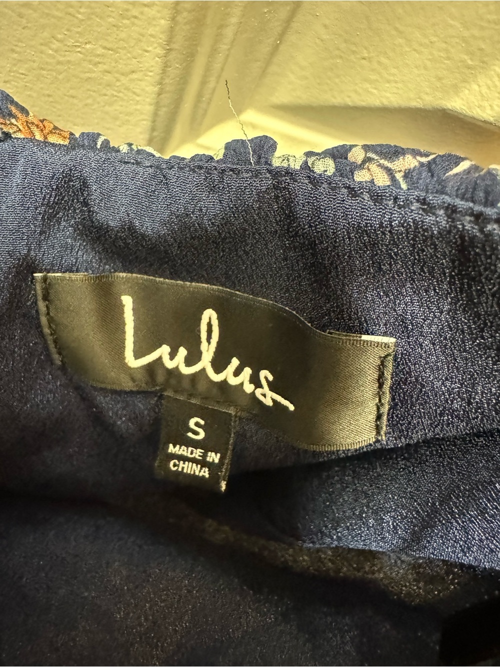 Lulus Navy Floral Ruffle Sundress - Picture 3 of 3